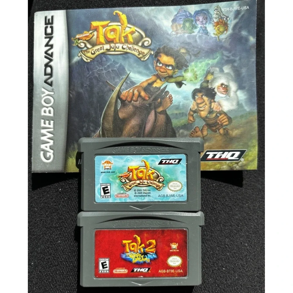 Tak Great Juju Challenge (Nintendo Game Boy Advance GBA) & Staff Of Dreams